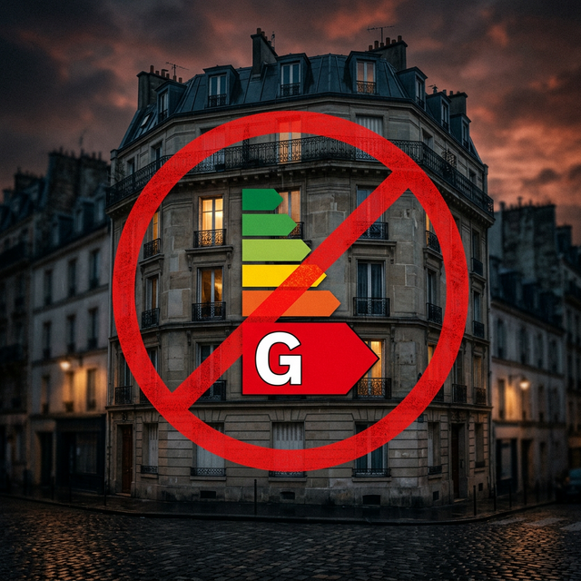 Immeuble parisien DPE G interdit à la location