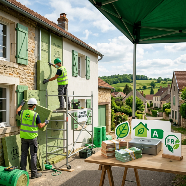 Chantier de rénovation énergétique MaPrimeRénov 2025
